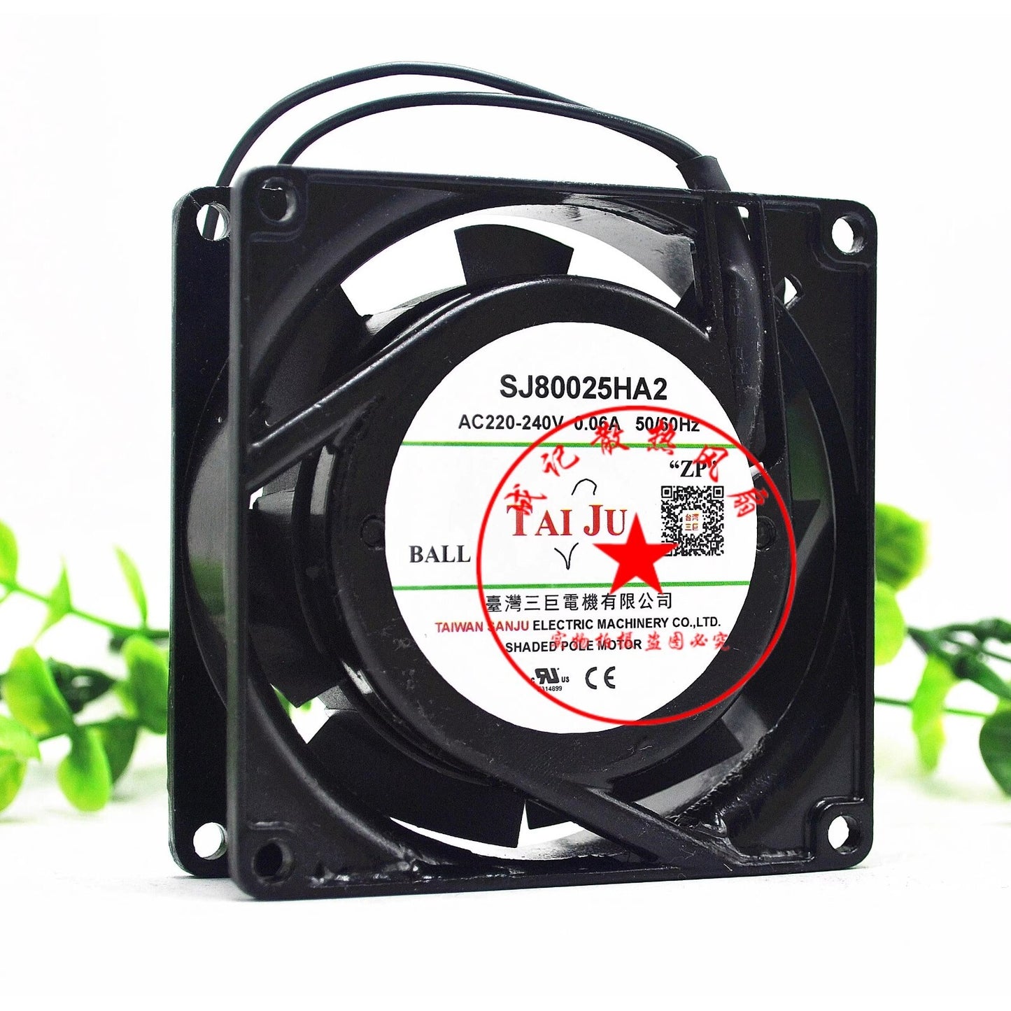 SANJUN SJ8025HA2 8025 AC220-240V 0.06A 8CM Ball Cooling Fan