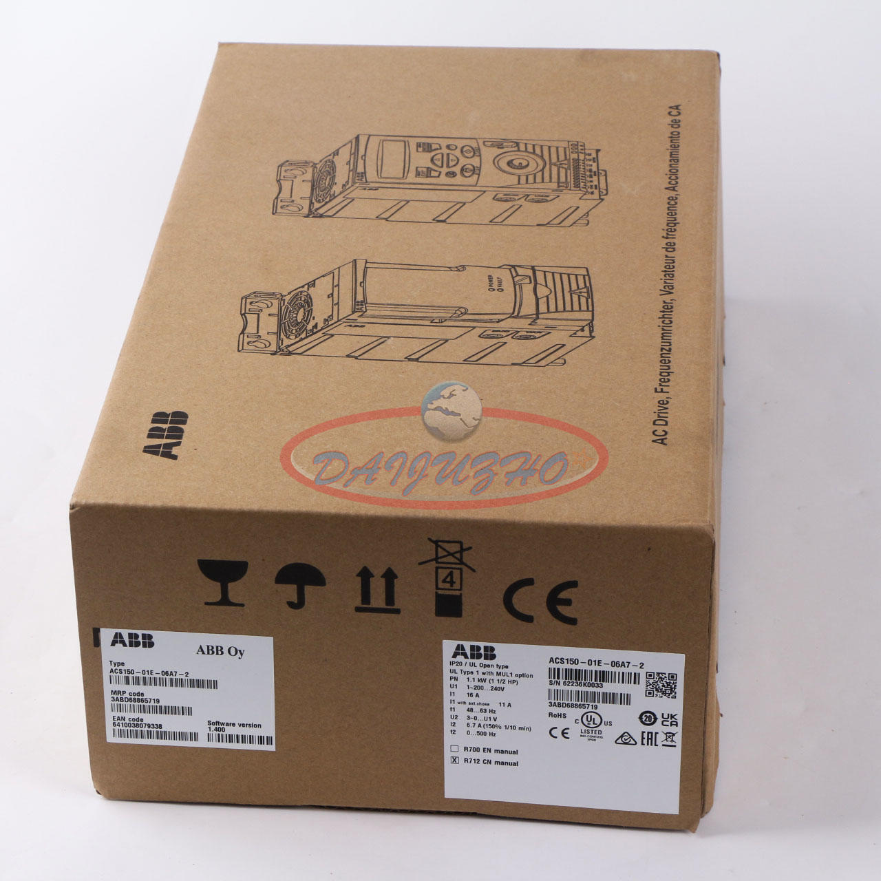 new 1PCS ABB Inverter ACS150-01E-06A7-2 220V 1.1KW - ABB