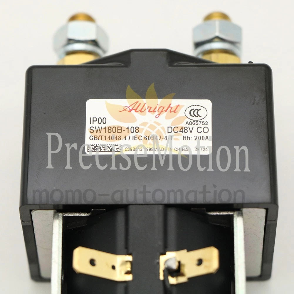 1PCS For Albright Contactor Solenoid 48 Volt Heavy Duty SW180B-108 200 Amps