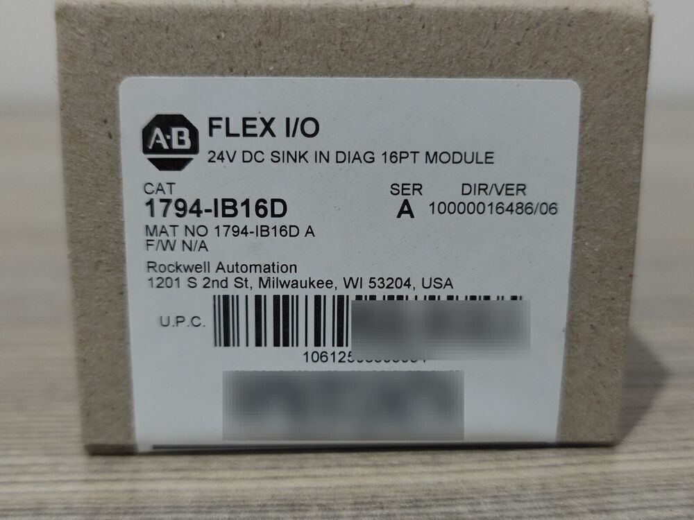 * AB-1794-IB16D SER A Flex Rev. A01 Input Module * - [VENDOR NAME]