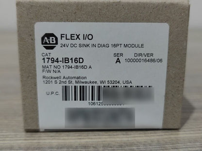 * AB-1794-IB16D SER A Flex Rev. A01 Input Module * - [VENDOR NAME]