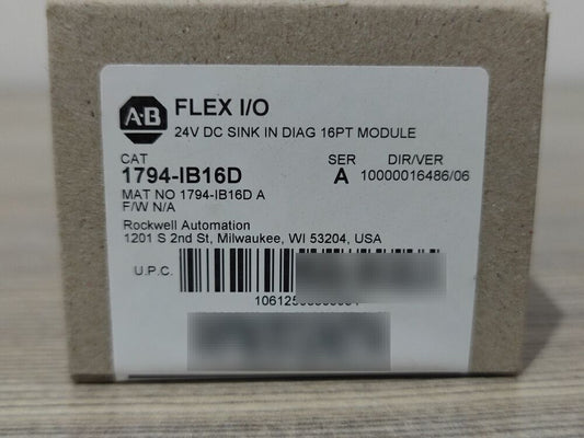 * AB-1794-IB16D SER A Flex Rev. A01 Input Module * - [VENDOR NAME]