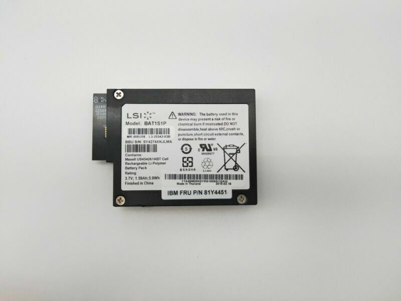 new LSI BBU08 IBM 81Y4451 BAT1S1P For M5015 M5014 M5000 9260 9280 Raid Battery - LSI