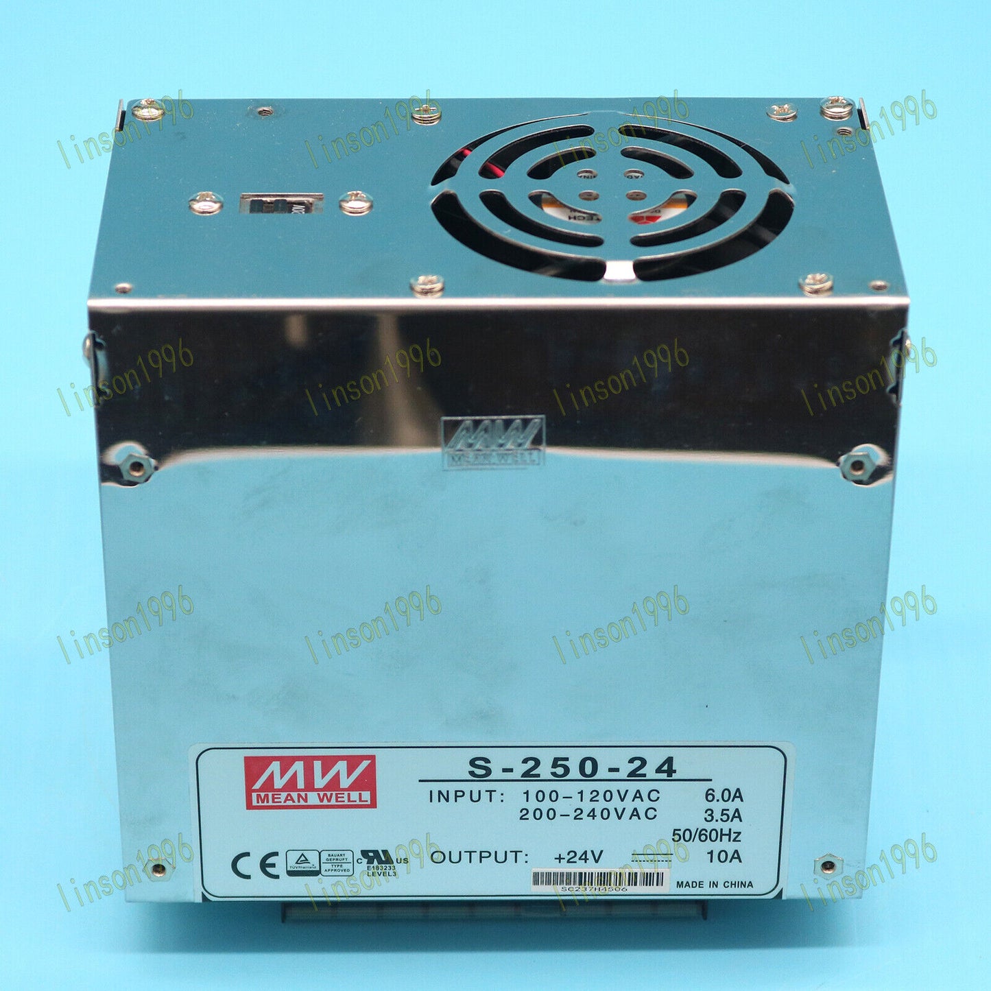 24V 10A MEAN WELL Switching Power Supply S-250-24 Fast SHIP - MEAN WELL