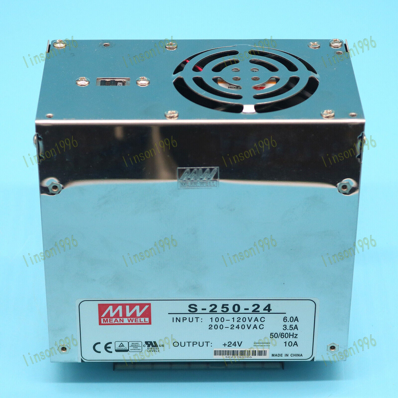 24V 10A MEAN WELL Switching Power Supply S-250-24 Fast SHIP - MEAN WELL