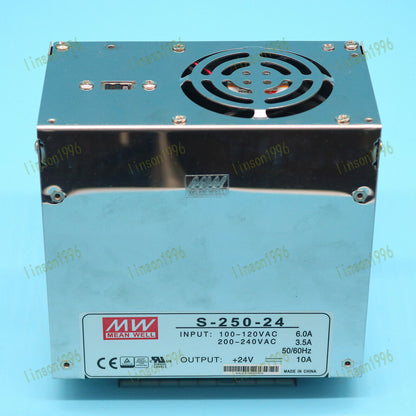 24V 10A MEAN WELL Switching Power Supply S-250-24 Fast SHIP - MEAN WELL