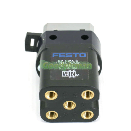 FESTO SV-5-M5-B 11914 Front Panel Valve 1Pcs/
