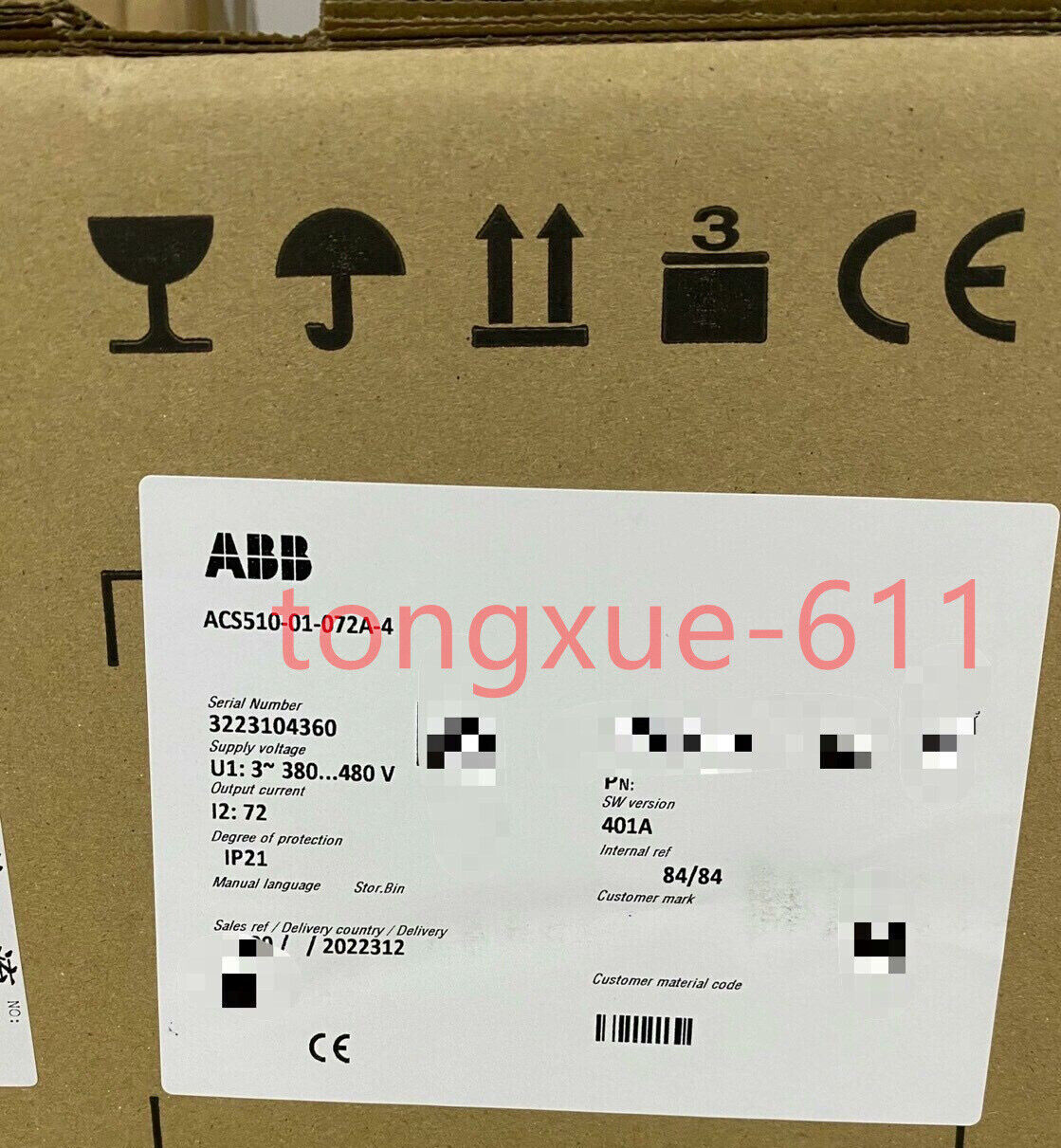 new   ABB ACS510-01-072A-4 Inverter    or