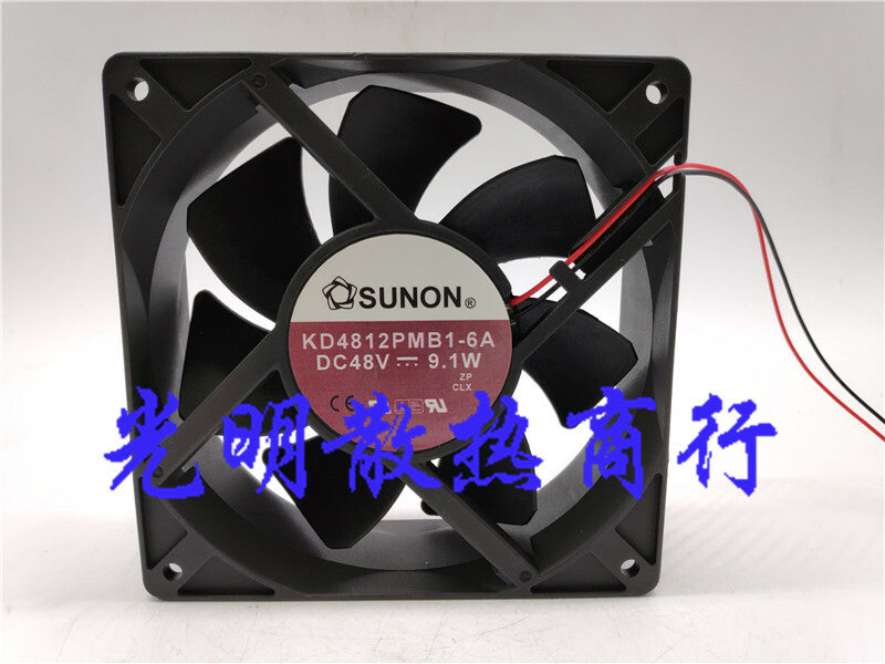1pcs SUNON KD4812PMB1-6A DC 48V 9.1W 12CM 2-wire inverter cooling fan