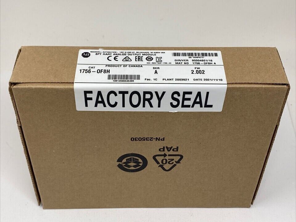 New Sealed Allen Bradley 1756-OF8H ControlLogix Analog Output Module - ALLEN BRADLEY