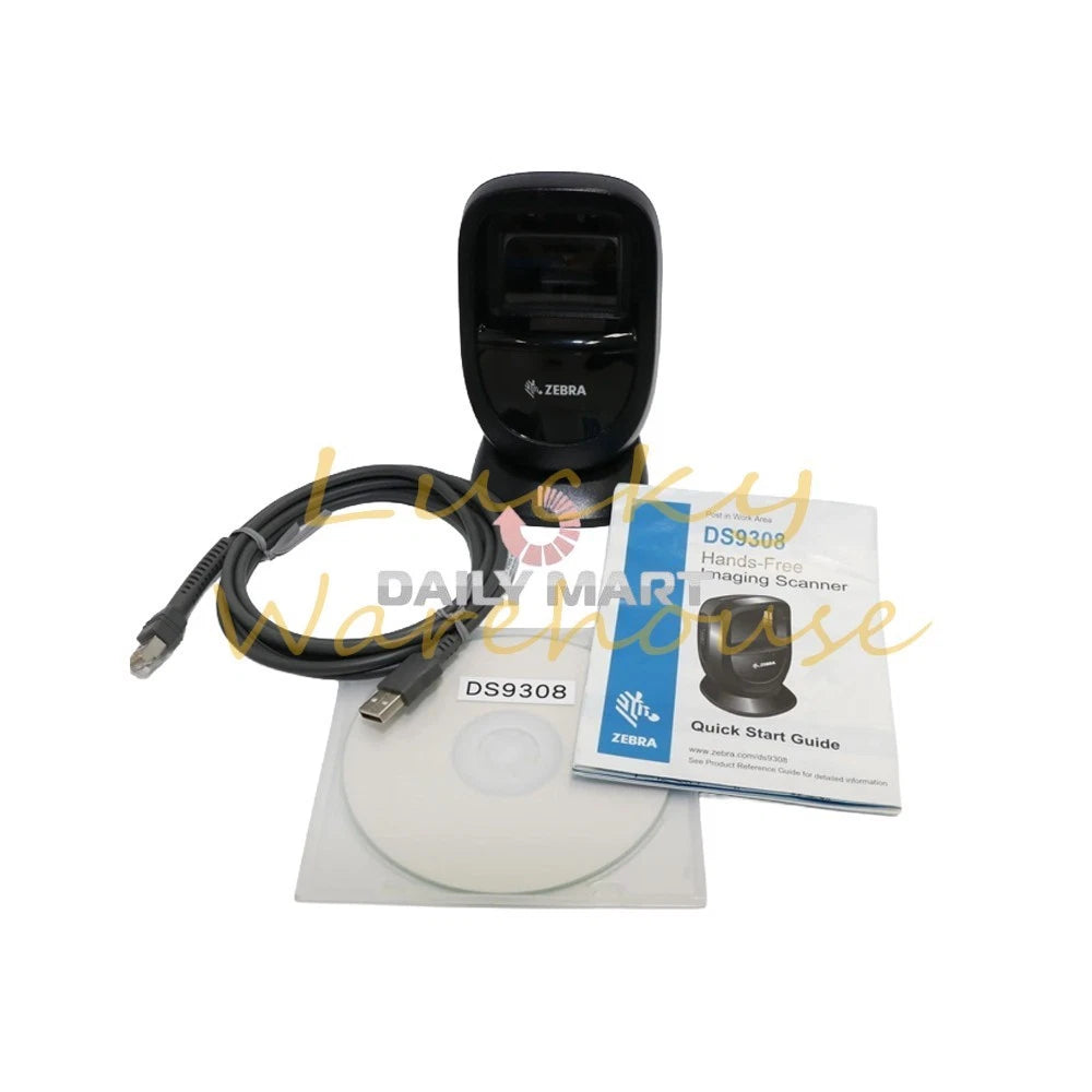 ZEBRA DS9308 Desktop Hands-Free 1D/2D Barcode Scanner w USB Cable