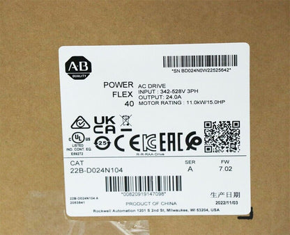 22B-D024N104 Variable Frequency Drive - ALLEN-BRADLEY