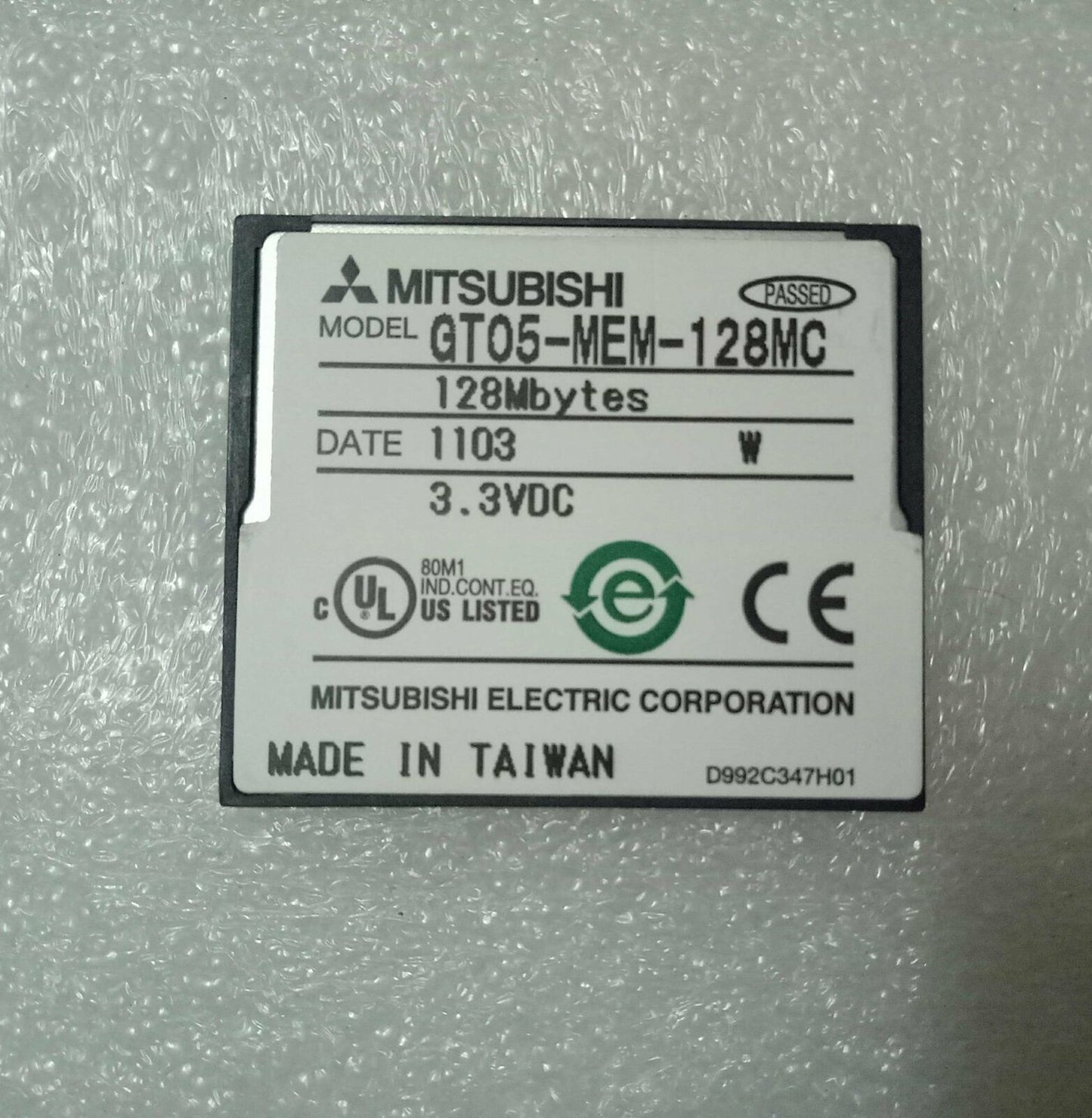 Used Mitsubishi GT05-MEM-128MC Memory Card - MITSUBISHI