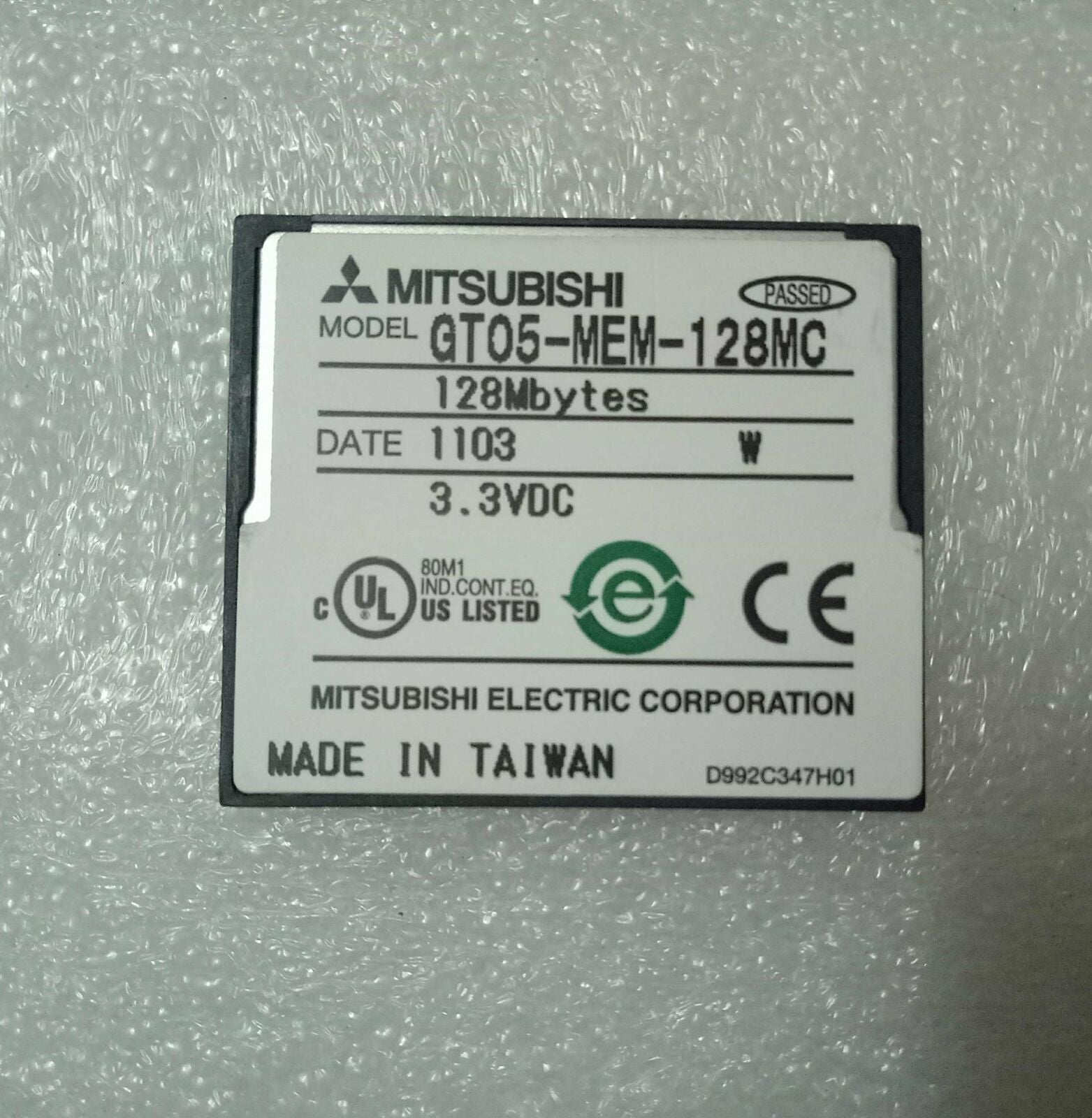 Used Mitsubishi GT05-MEM-128MC Memory Card - MITSUBISHI