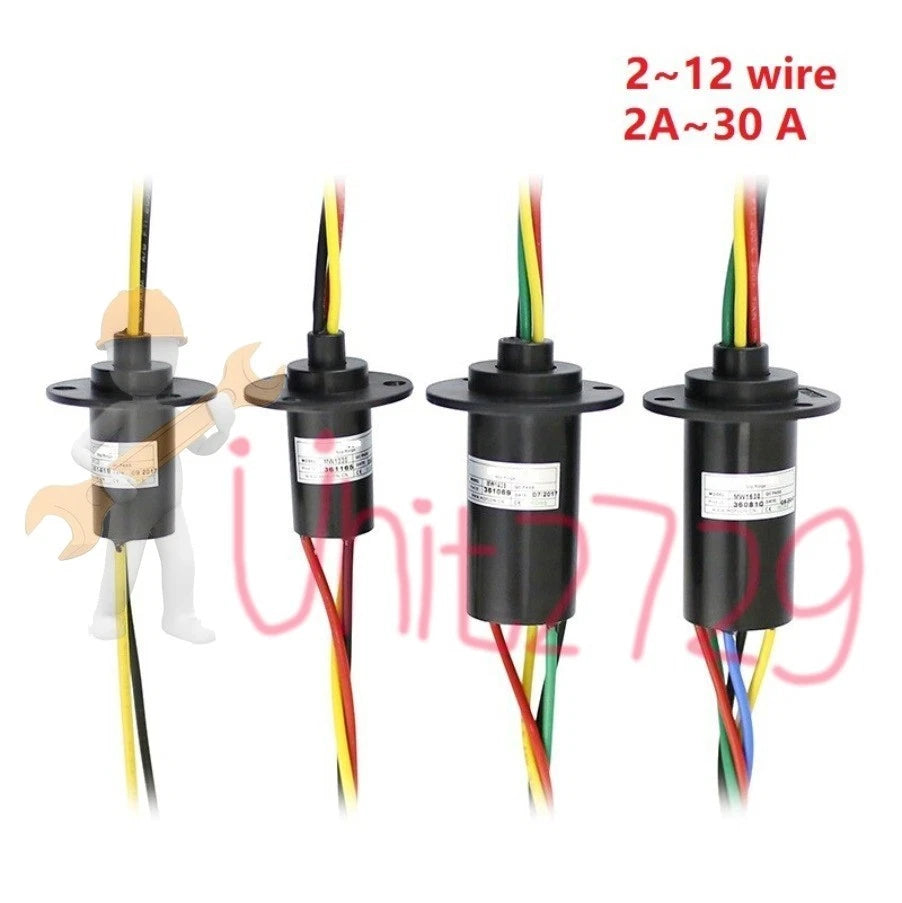 2-24 Wires2A-30A MW1230 High Current Conductive Slip Ring Electric Rotary Joint