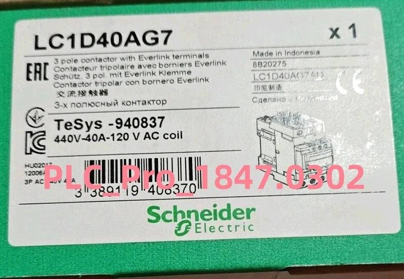 1PCS Schneider Electric LC1D40AG7 LC1 D40AG7 Contactor Fast delivery