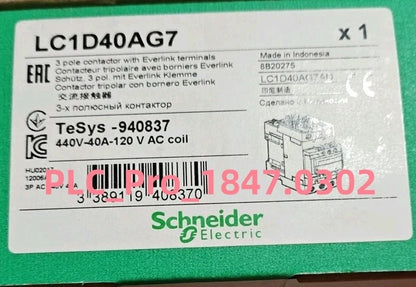 1PCS Schneider Electric LC1D40AG7 LC1 D40AG7 Contactor Fast delivery