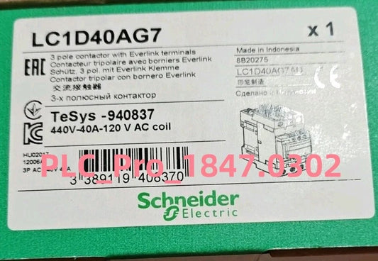 1PCS Schneider Electric LC1D40AG7 LC1 D40AG7 Contactor Fast delivery