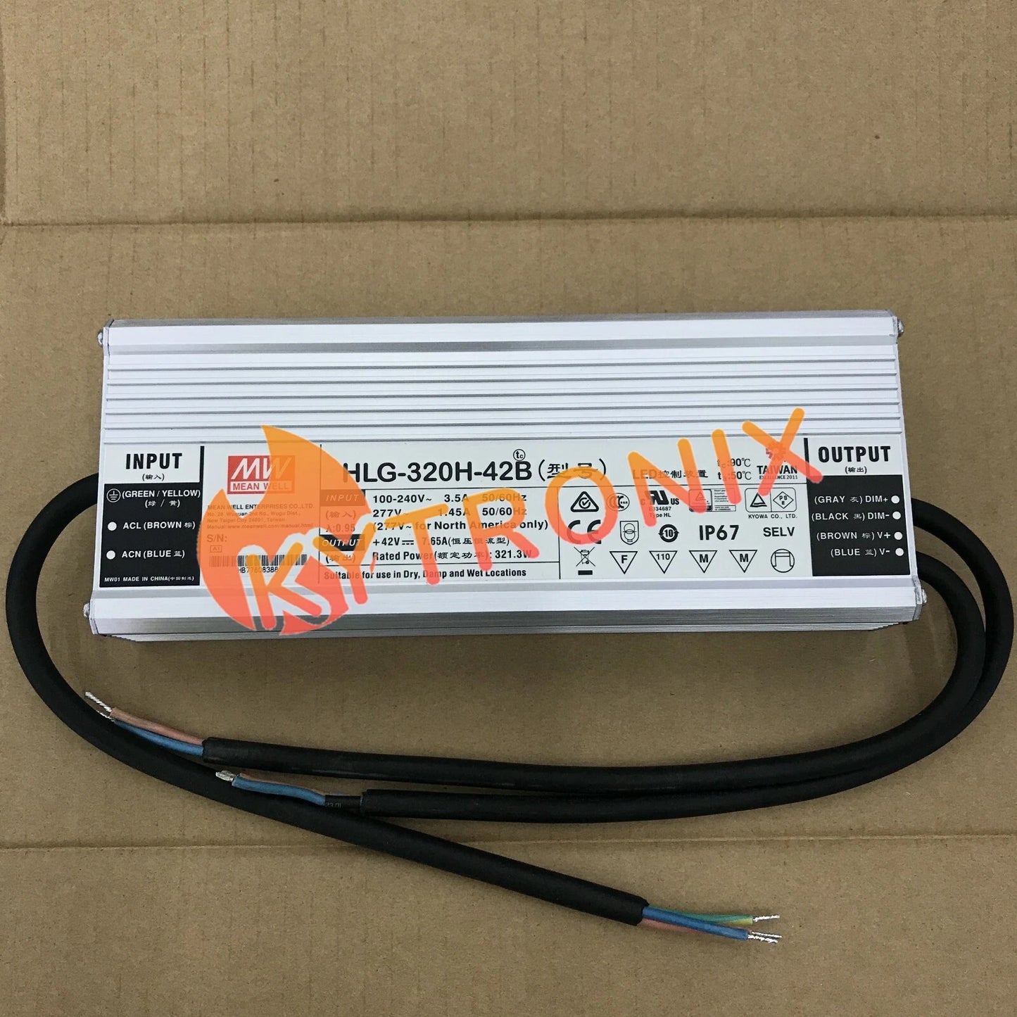 1Pcs MEAN WELL HLG-320H-42B 320W 42V 7.65A power supply