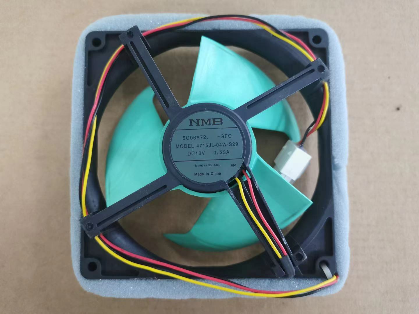 new For NMB 4715JL-04W-S29 6A12A72-QF7 Refrigerator cooling fan DC12V 0.23A
