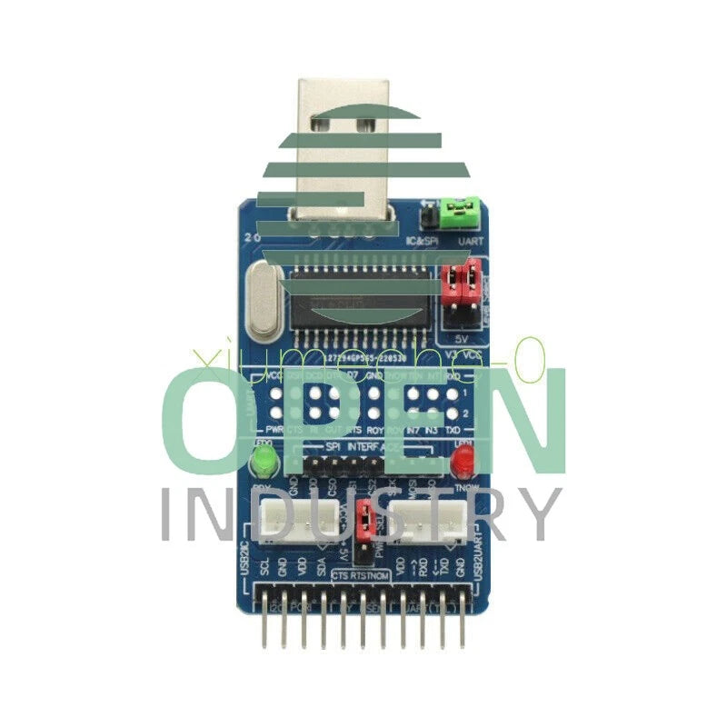 ALL IN 1 Multifunctional USB to SPI/I2C/IIC/UART/TTL/ISP serial Adapter