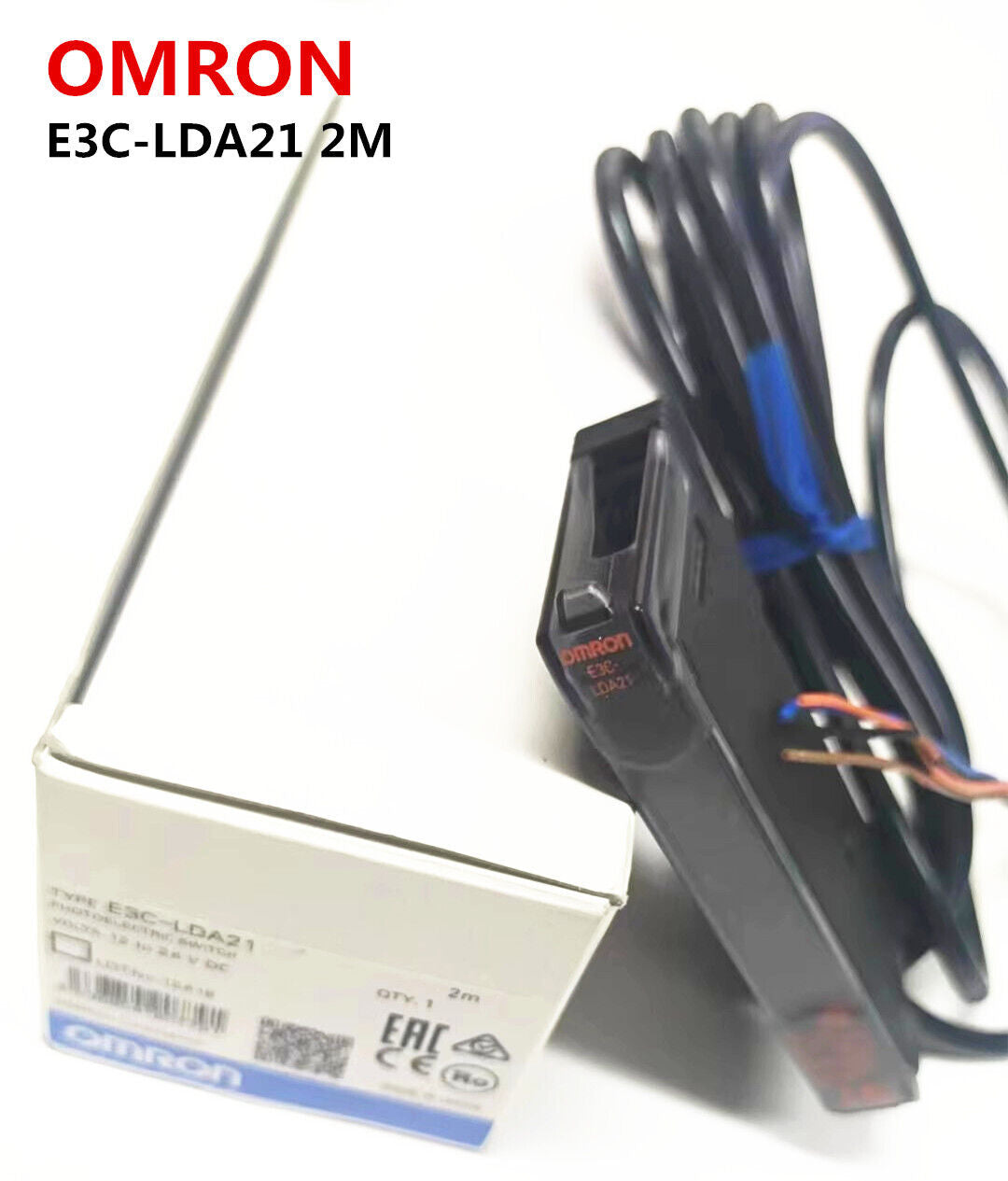 new 1pcs Omron E3C-LDA21 2M Photoelectric Switch Sensor