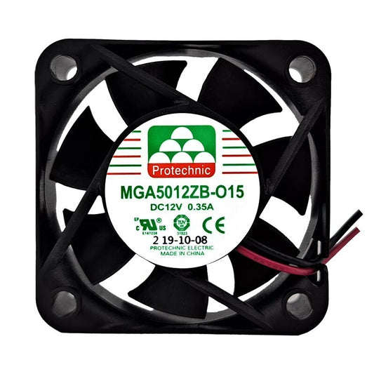 Protechnic MGA5012ZB-O15 DC12V 0.35A 5015 2-Wire DC Cooling Fan