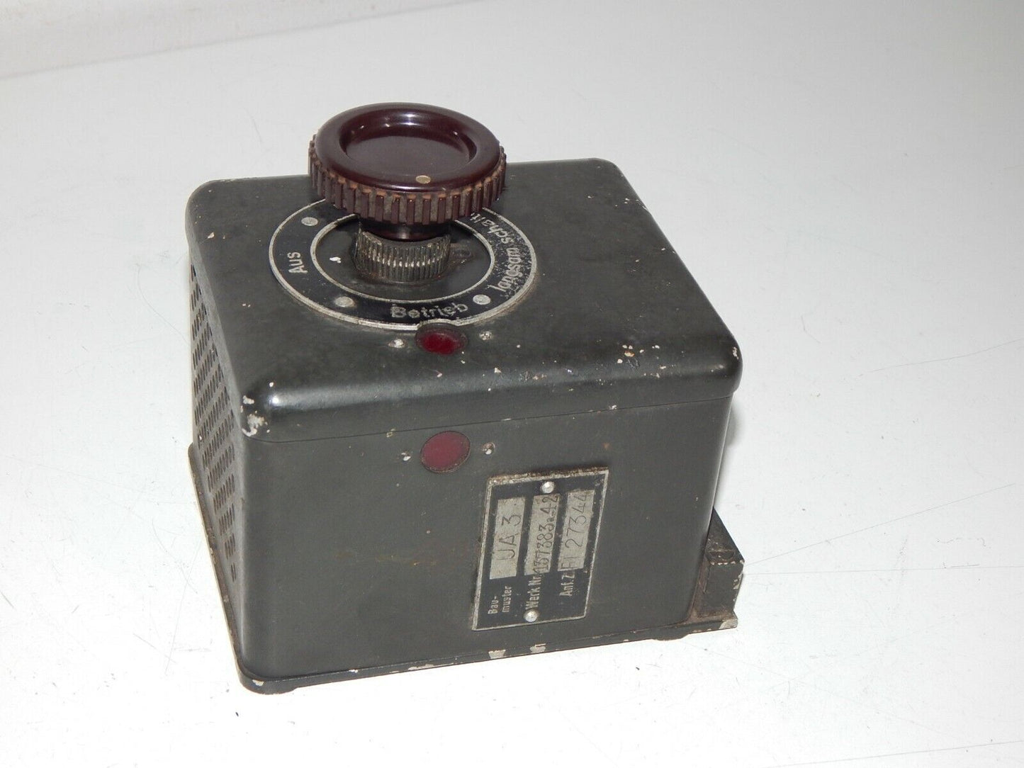 Used WW2 Bottle 27344 Switch Converter Starter Unit for Luftwaffe Aircraft - USED WWII TOOLS