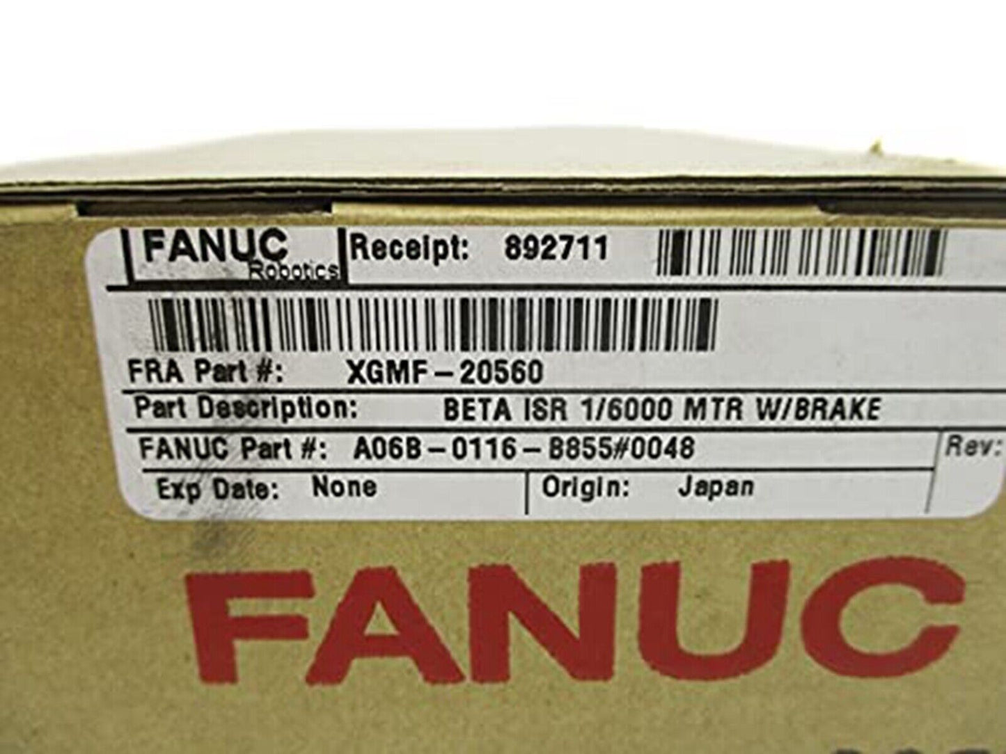 FANUC A06B-0116-B855 Servo Motor - FANUC