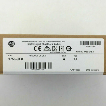 ControlLogix AB 1756-OF8 8 Pt Output Module for Factory Sealed Industrial Automation - CONTROL LOGIX