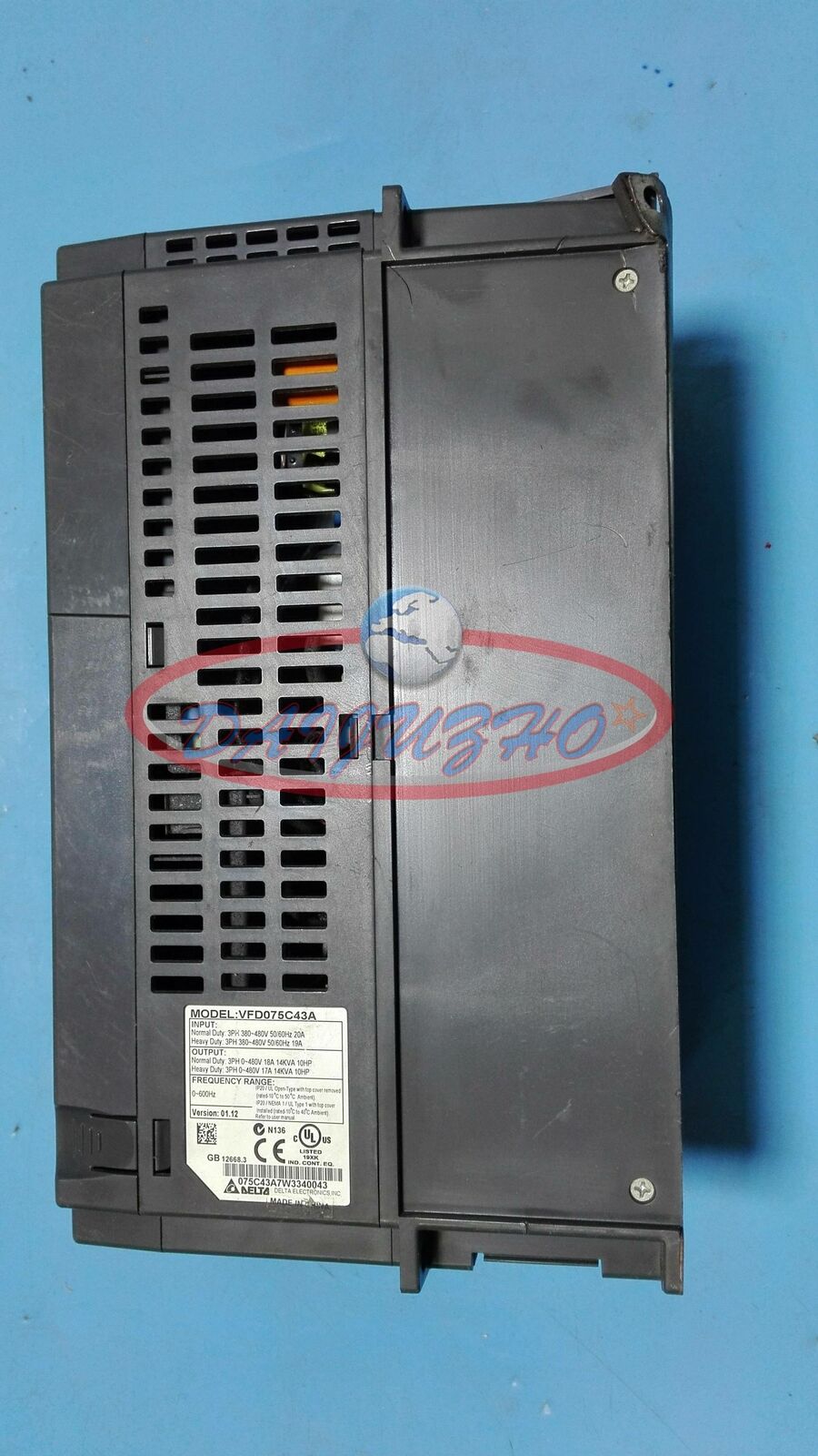 used 1PC Variable Frequency Drive DELTA VFD075C43A - DELTA CONTROLS