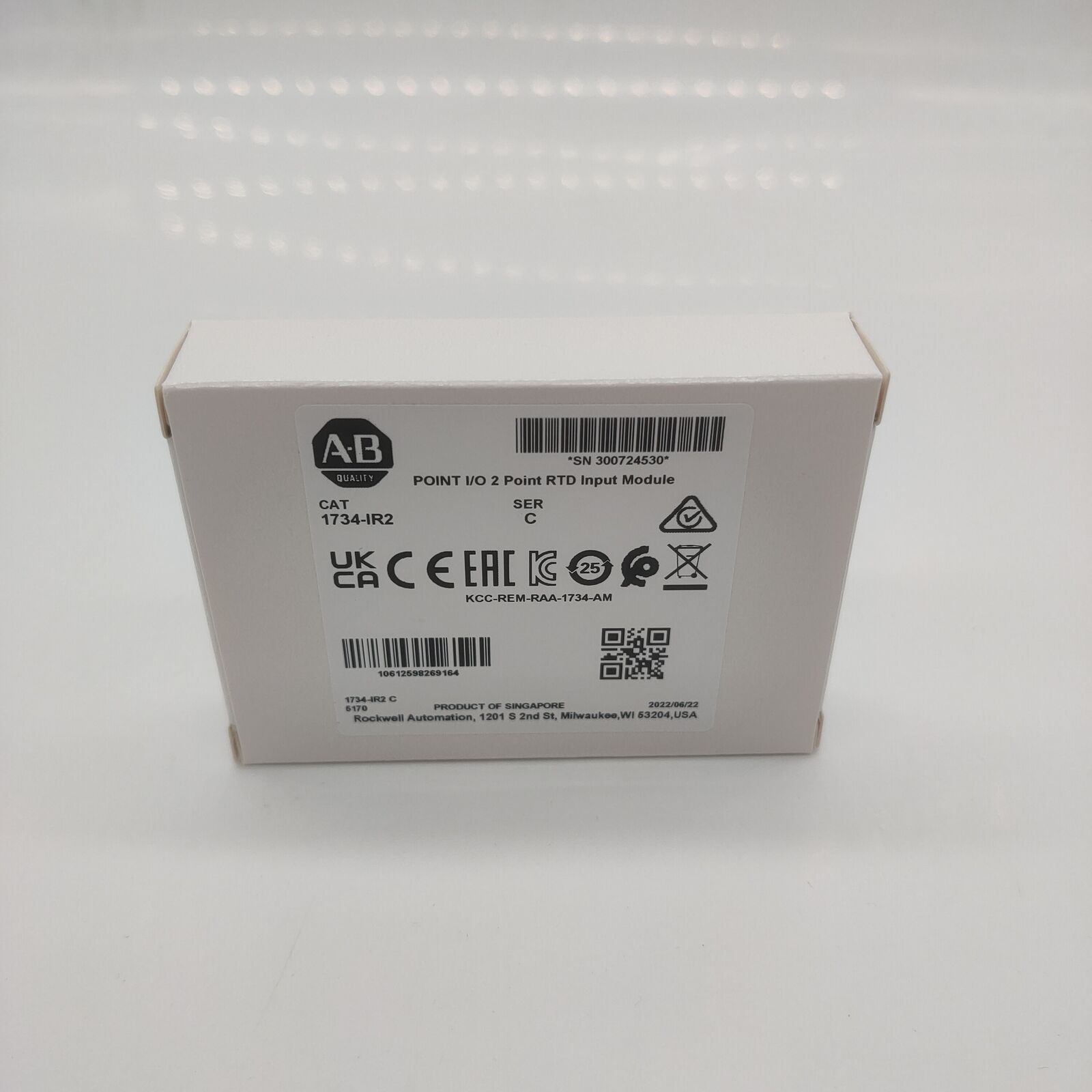 New Factory Sealed AB 1734IR2 SER C POINT 2 Point RTD Input Module - FACTORY SEALED