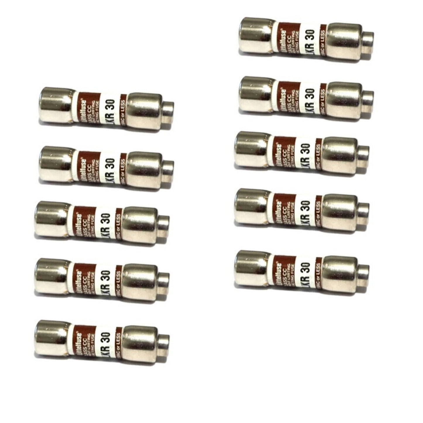 10PCS Littelfuse KLKR 30 30A 600VAC Fuses - LITTELFUSE