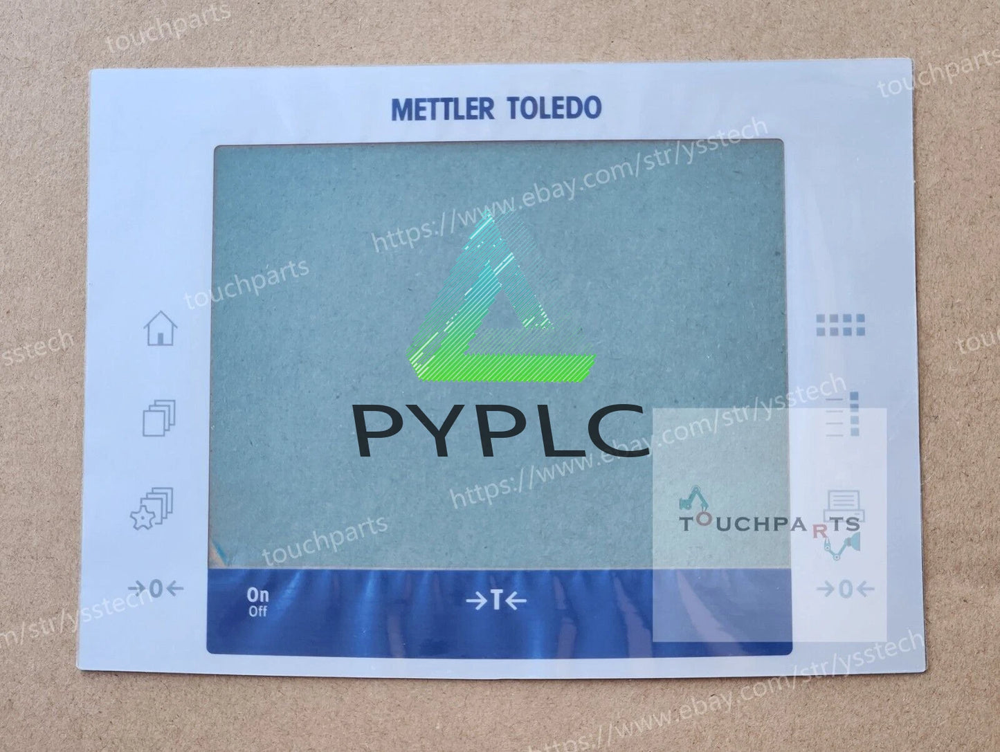 Touch Glass & Overlay for Mettler Toledo XP Precision Balance Ver. A , XP8002