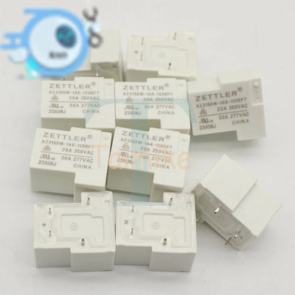 (10PCS) ZETTLER AZ2150W-1AE-12DEFT 12VDC Automotive Relay 20A 250VAC 4Pins~