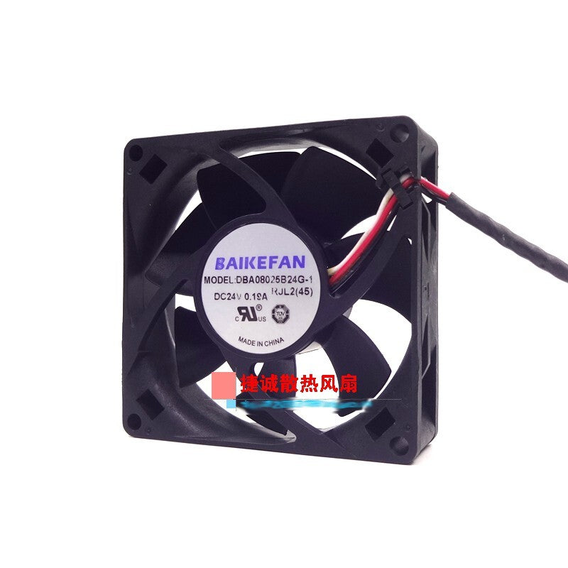 BAIKEFAN DBA08025B24G-1 24V 0.19A 8025 8CM inverter cooling fan