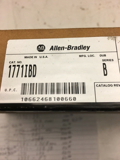 Allen Bradley 1771 IBD Series B DC Input Module SHIP 1771IBD - ALLEN BRADLEY