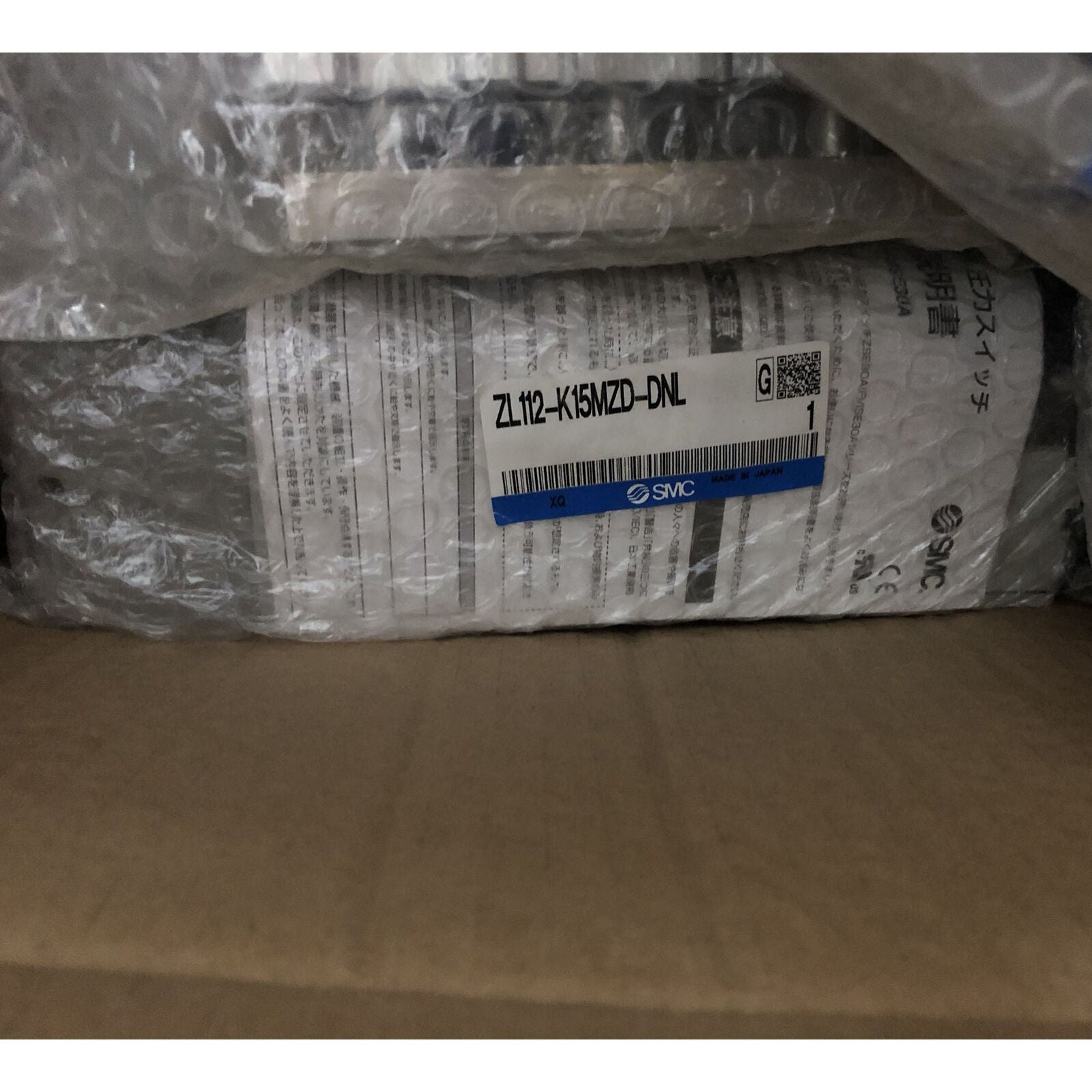 SMC Vacuum Generator ZL112-K15MZD-DNL, ONE Year - SMC