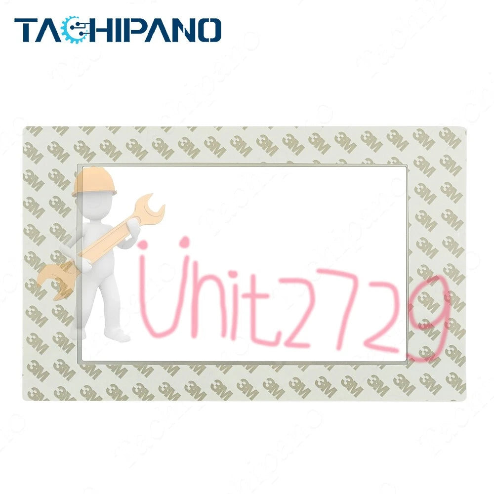 1SET for 2711P-T9W22D9P Glass Panel with Front Overlay Film Touch Screen #un