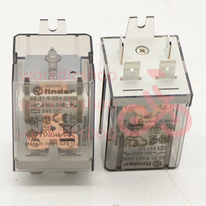 10PCS 65.31.9.024.0300-24vdc 30a Finder Relay 65.31 24VDC 30A 4PIN