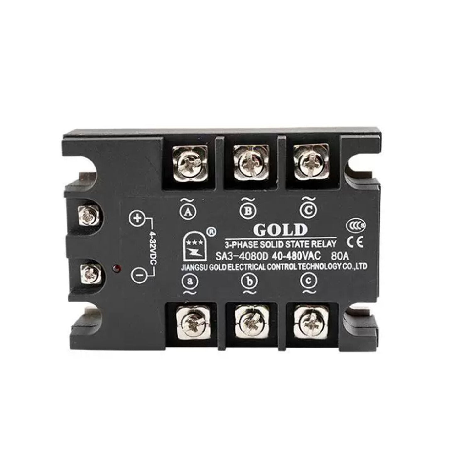 NEW GOLD SA3-4080D AC Solid State Relay 3Phase 80A 3-32VDC - GOLD