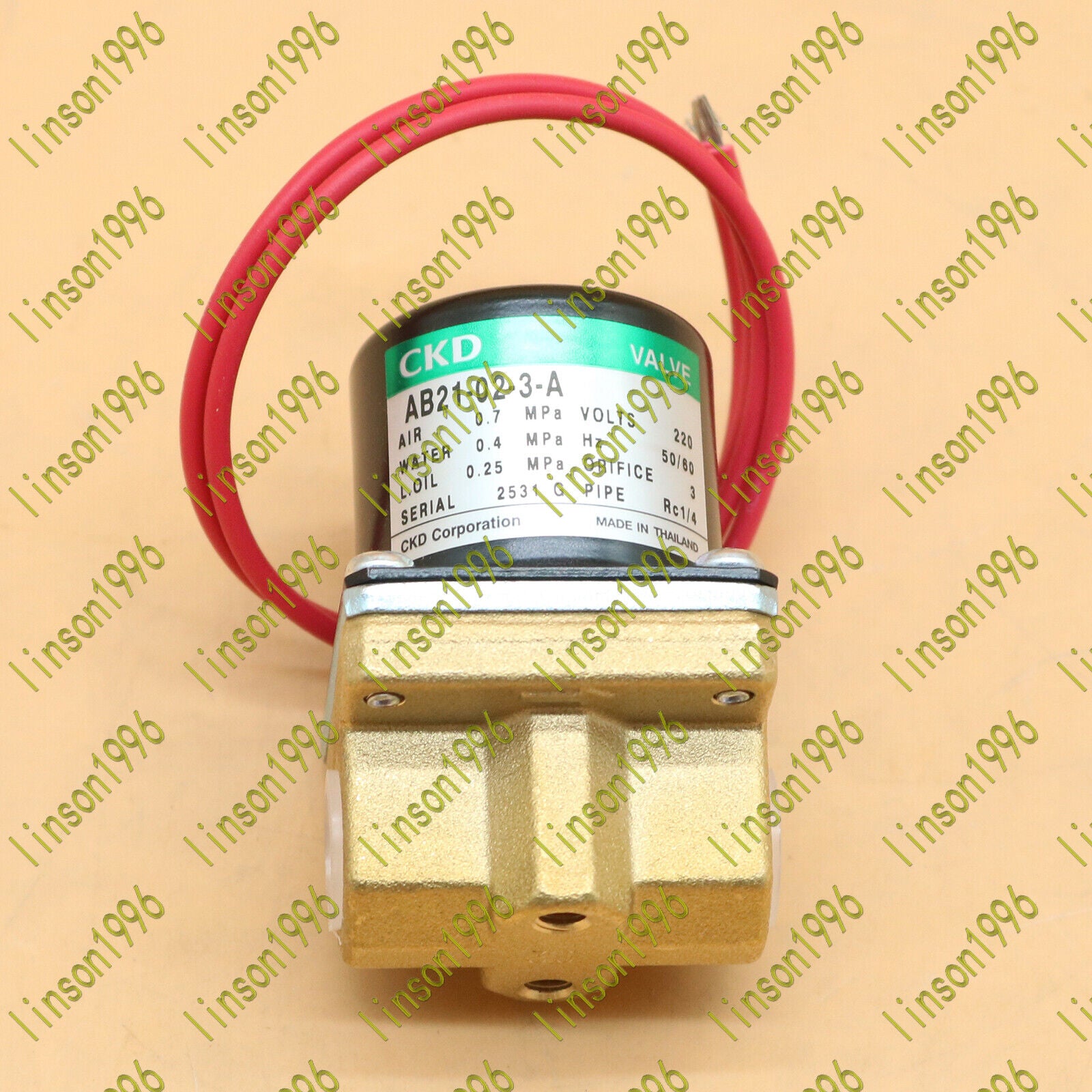 new 1PCS  CKD AB21-02-3-A-AC220V Solenoid Valve SHIP CKD