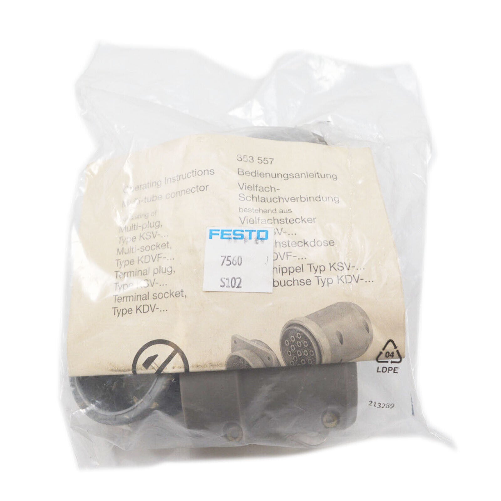 new 1PC FESTO multiple plug KSV-32-B 7560