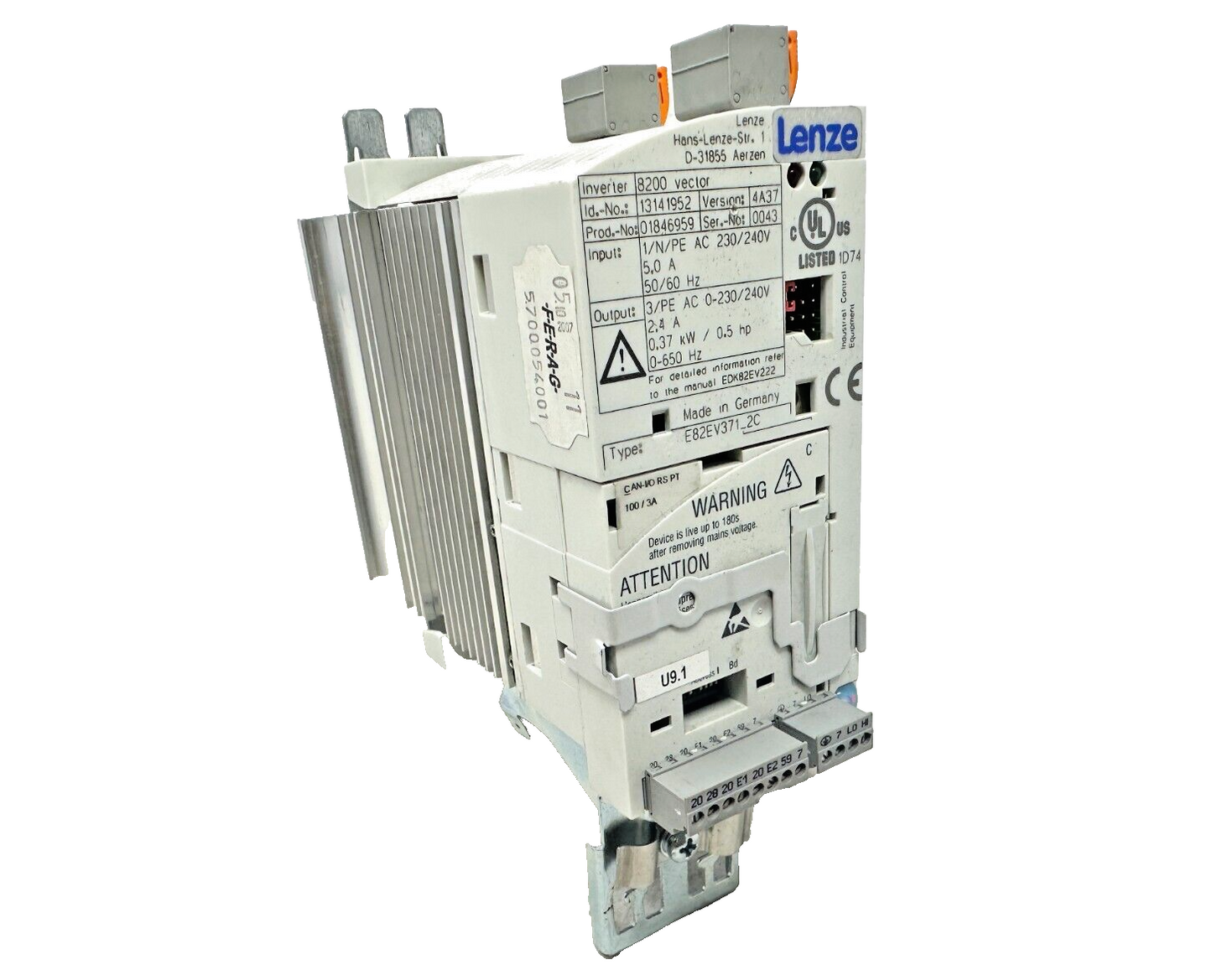 used Lenze E82EV371_2C Drive 13141952 - LENZE