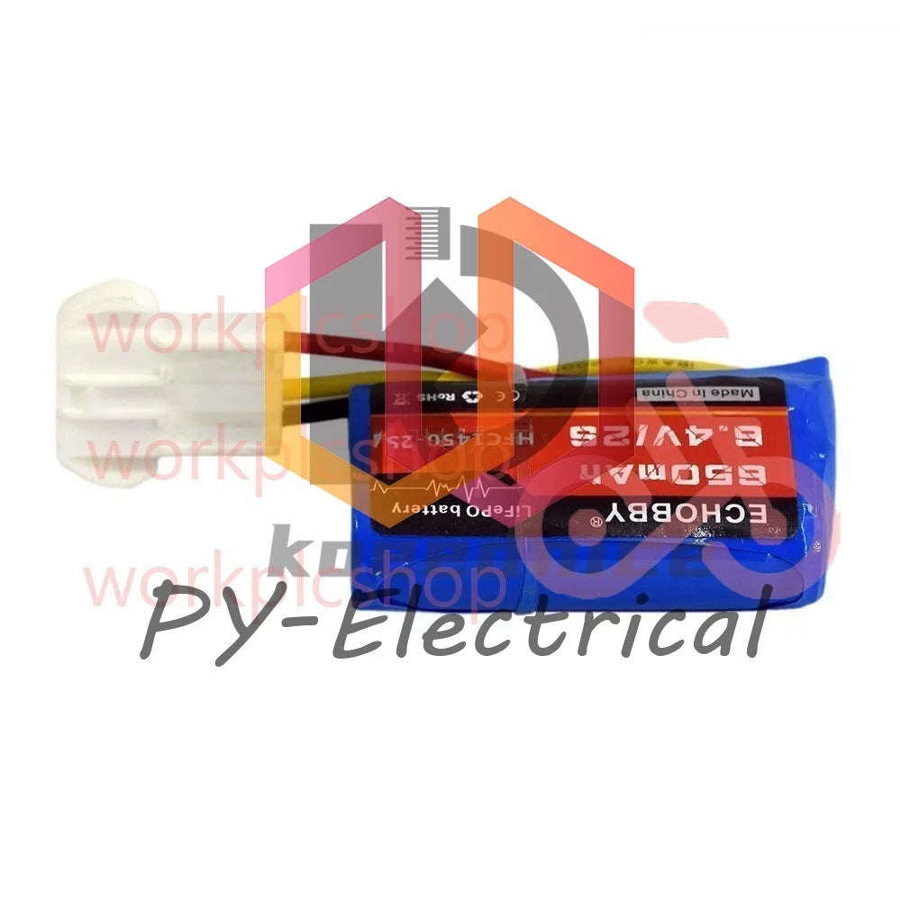 1x for RC Car Speed Boat 6.4V 2S 650mAh LiFePO Battery EL4.5-3P female P-TO-R
