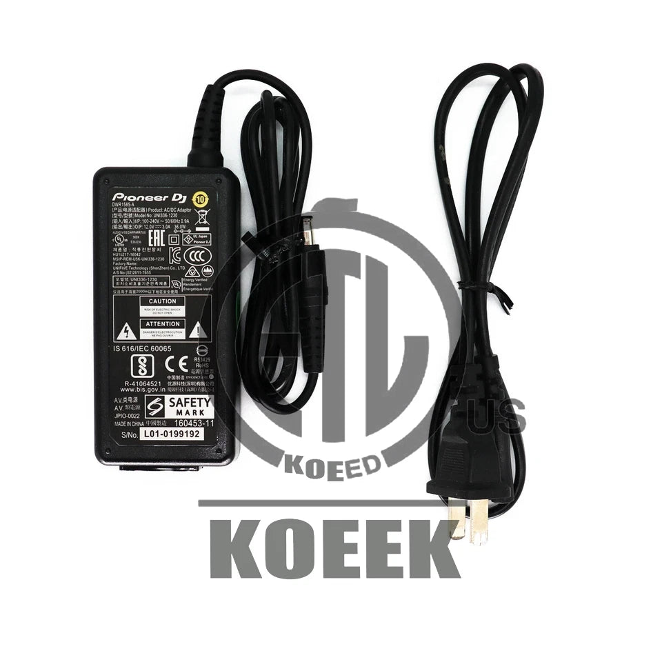 1PC DWR1585, DDJFLX10, DJC-TSP16, DWR1596 AC Adapter DJ Controller