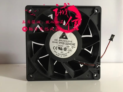 Delta PFB1224EHE 12038 DC24V 1.08A 12CM 2-Pin Inverter Cooling Fan