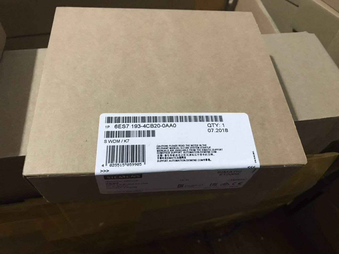 New Terminal Module 6ES7193-4CB20-0AA0 - SIEMENS