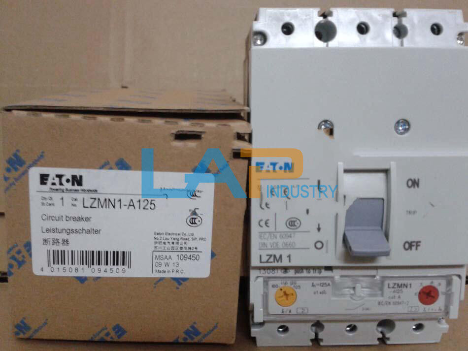 new  IN BOX EATON MOELLER Molded Case Circuit Breaker LZMN1-A125