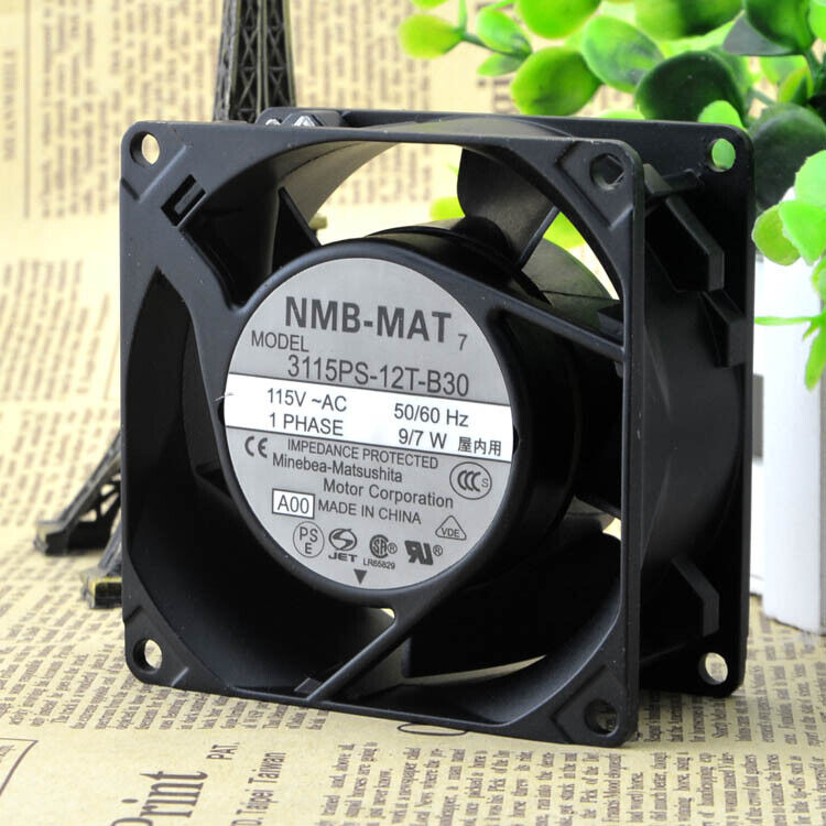 New 1PC FAN NMB-MAT 3115PS-12T-B30 115V Industrial PLC Module - FAN MATECH